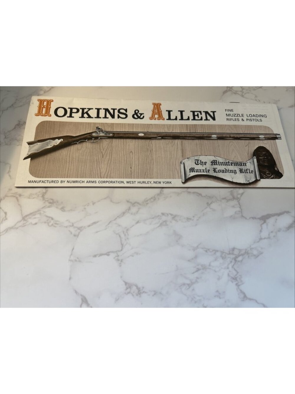 VINTAGE HOPKINS & ALLEN MUZZLOADING RIFLES AND PISTOLS CATALOG,  NUMERICH ARMS